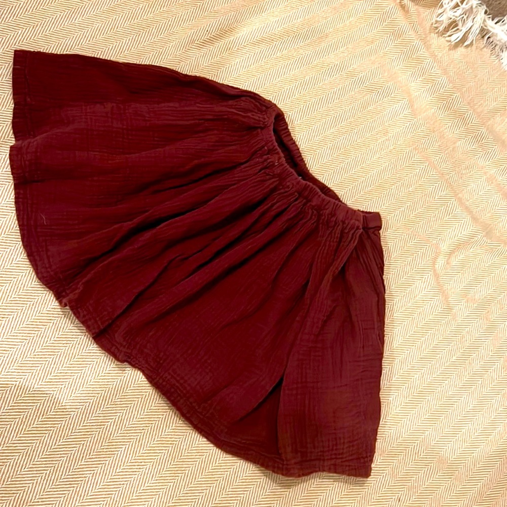 BONBON maroon skirt (above the knee)